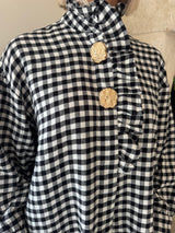 Camicia a quadri con dettagli oro - Bsb