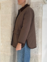 Giacca trapuntata marrone - Eleh