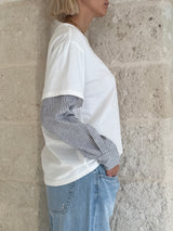 Maglia Duo con maniche lunghe in contrasto - You Decide