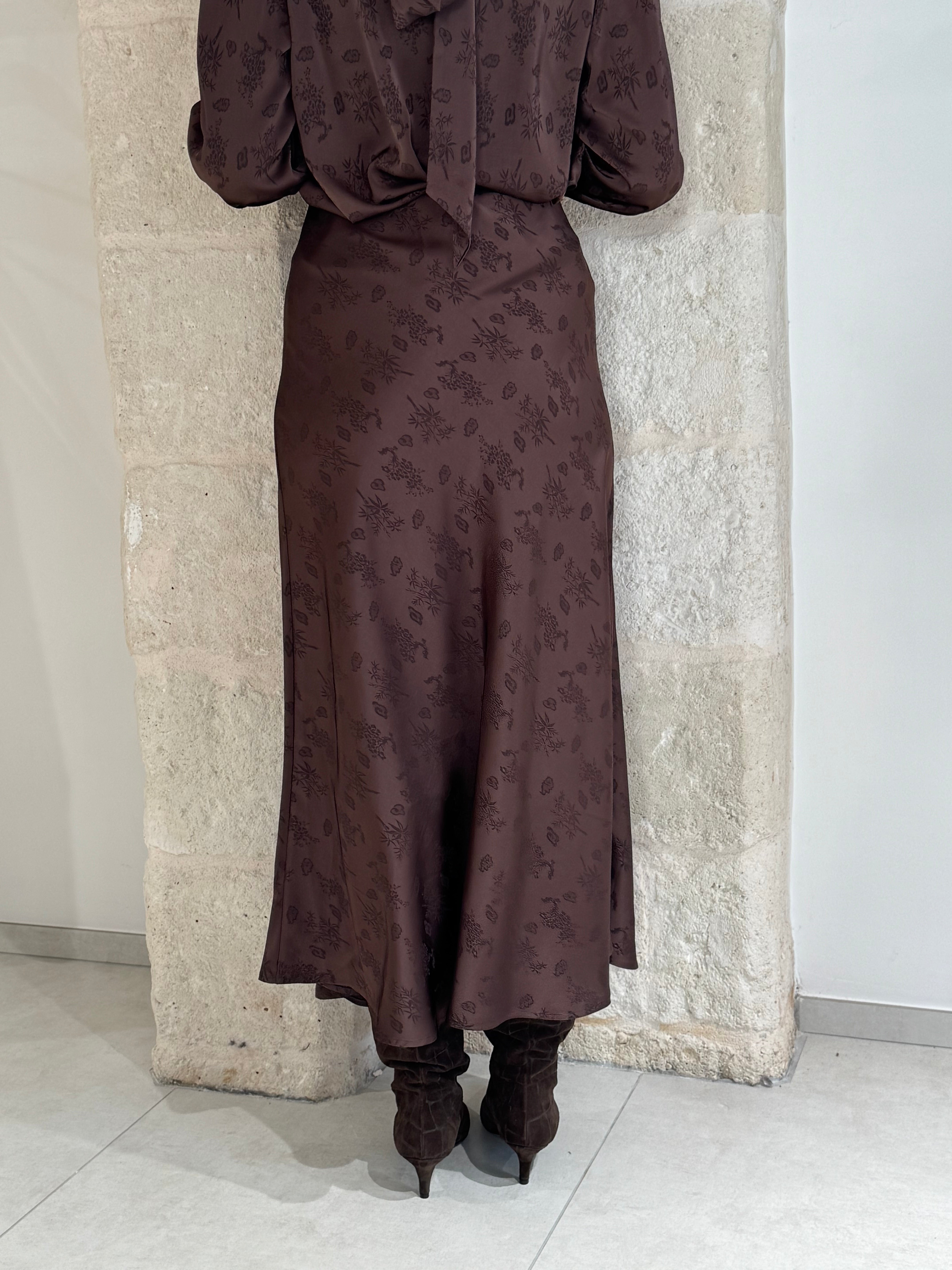 Gonna midi moro in jacquard - You decide