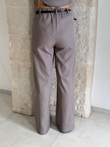Pantalone tortora dritto - Zahjr