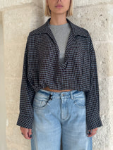 Camicia Duo a quadri con canotta - Eleh