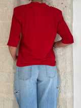 T-shirt con spalline e ricamo - Kostumn1