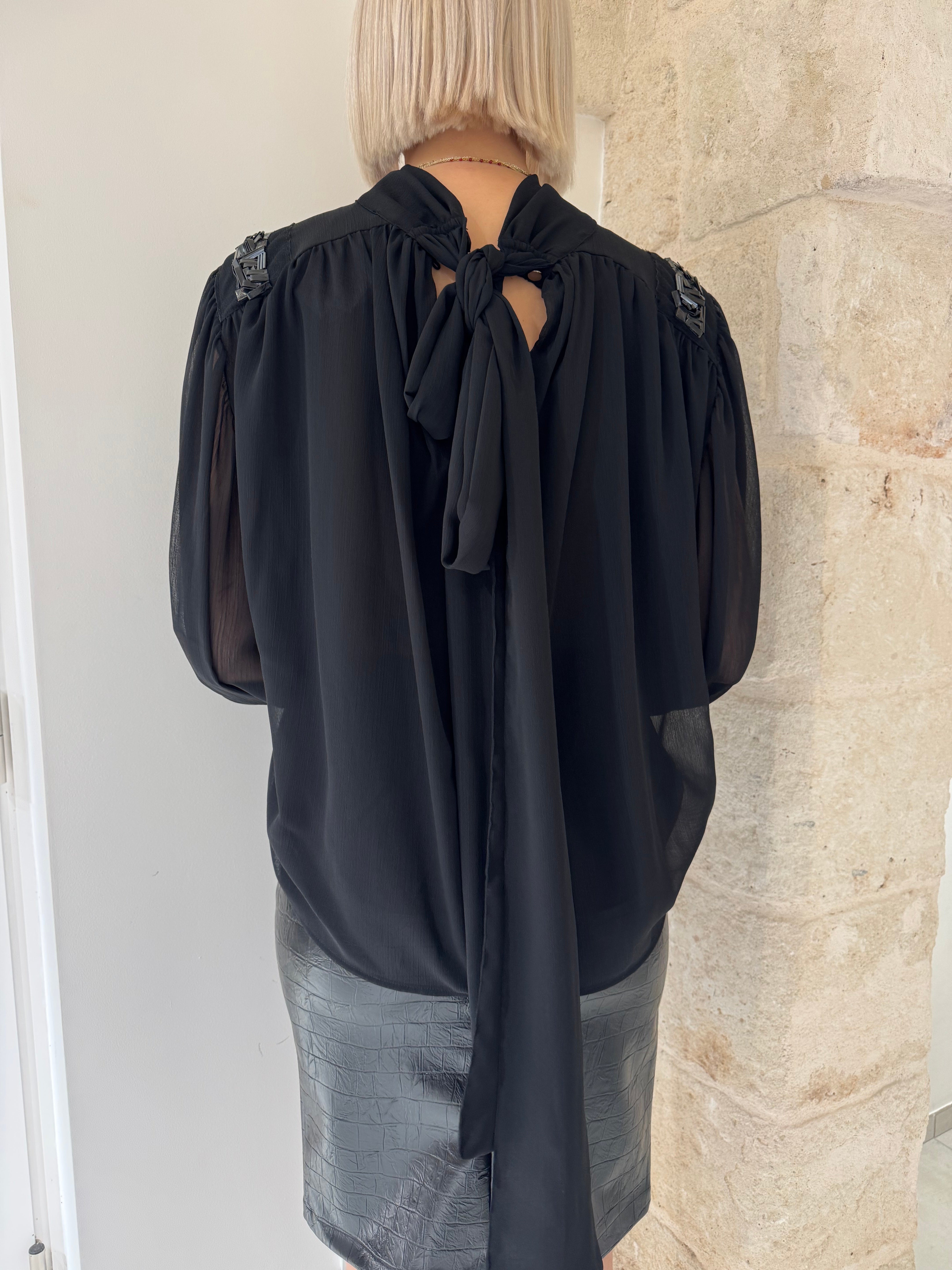 Camicia velata con spalline - Zahjr