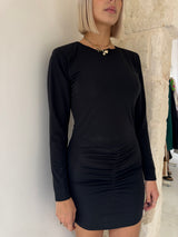 Vestito nero arricciato - Tensione in