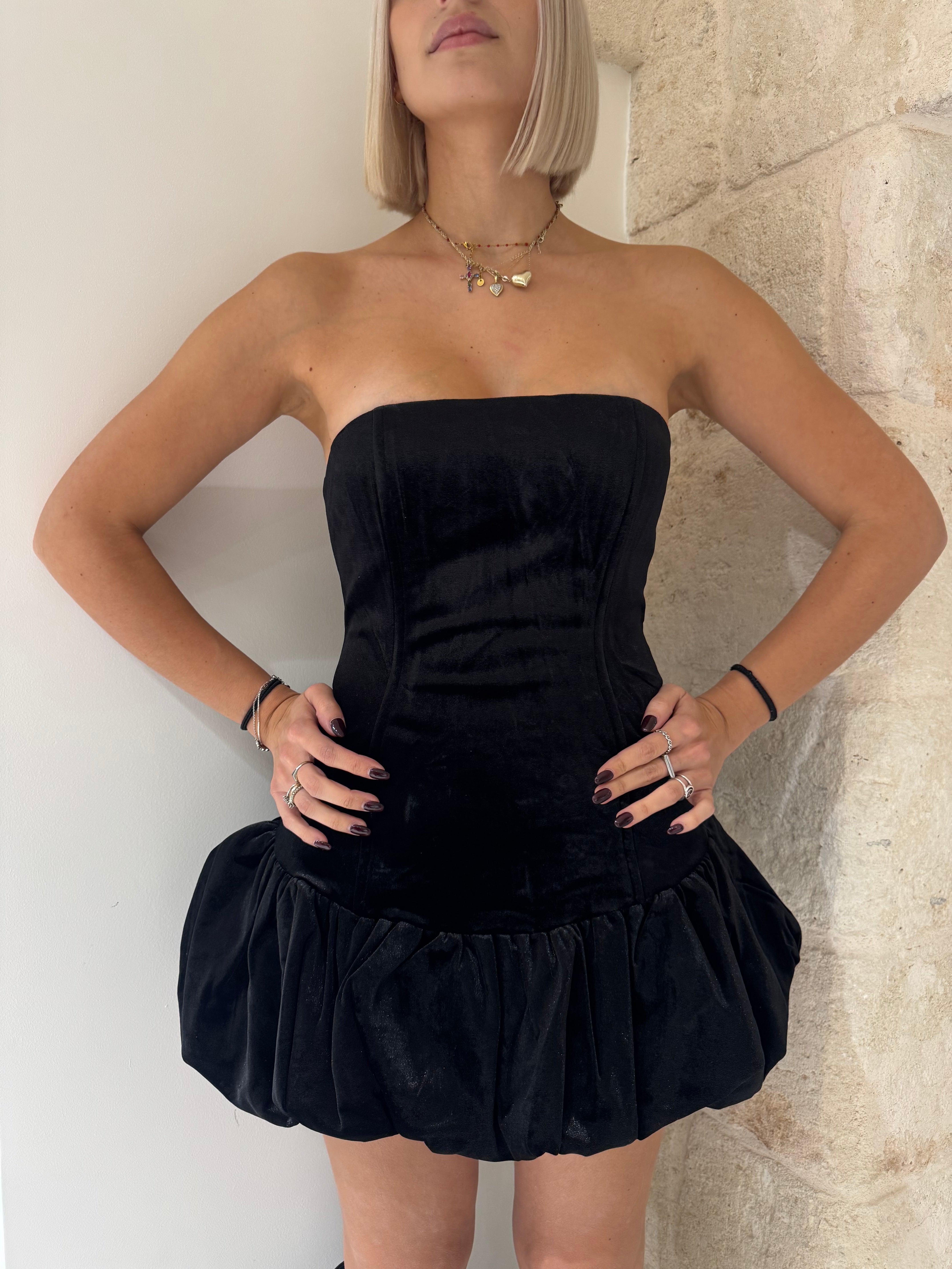Vestito ballerina in velluto - Glamorous