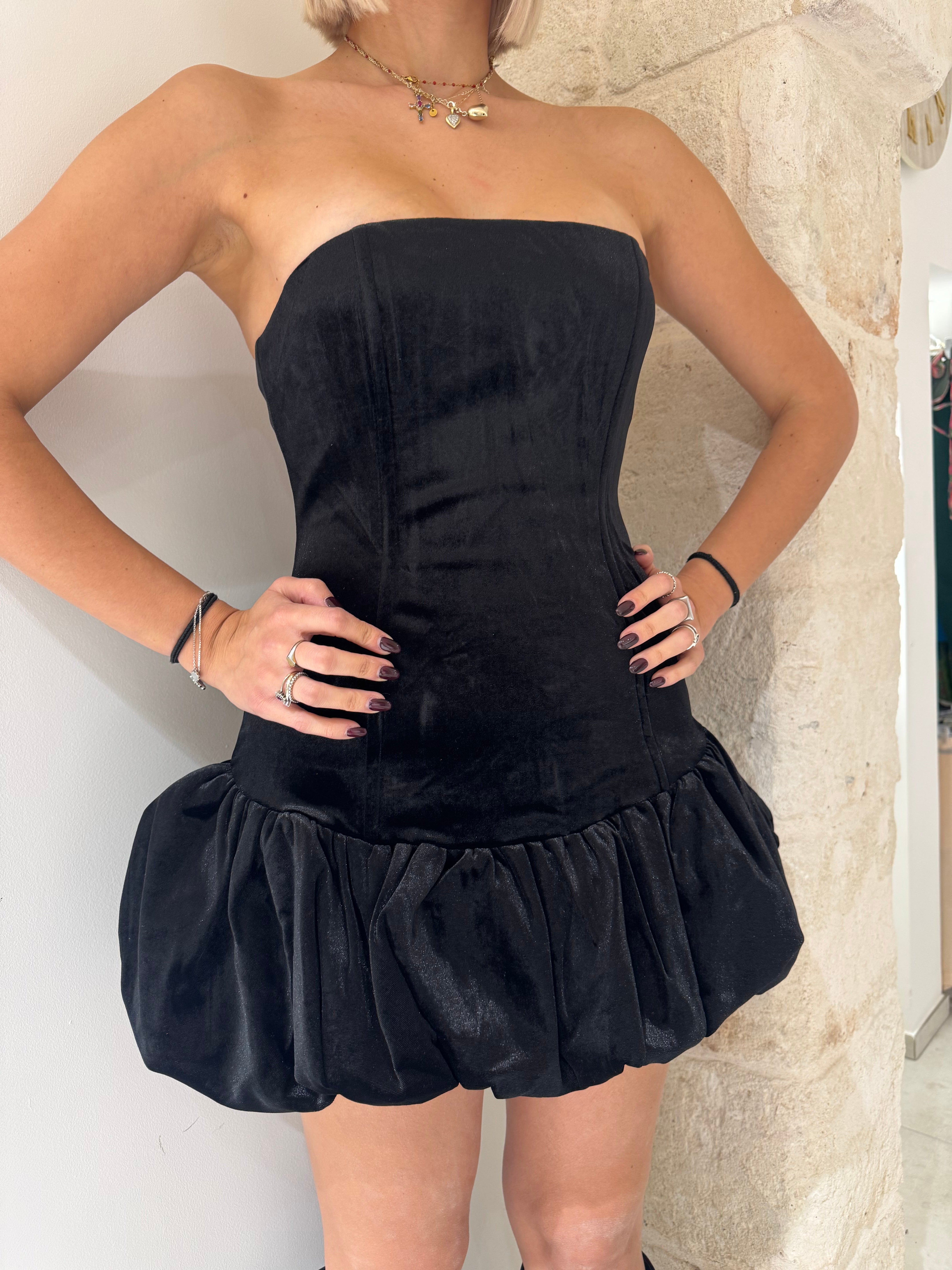 Vestito ballerina in velluto - Glamorous