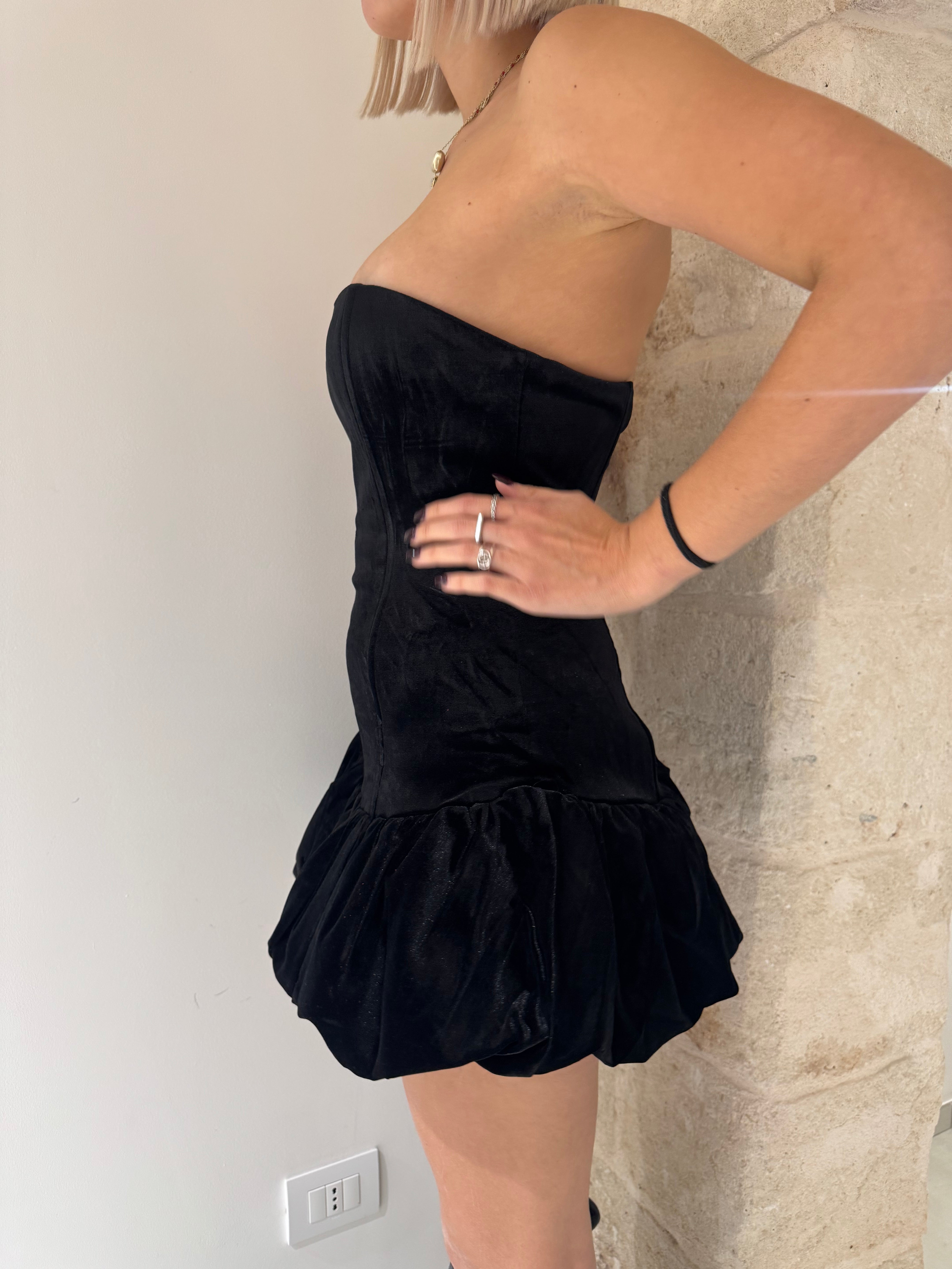 Vestito ballerina in velluto - Glamorous