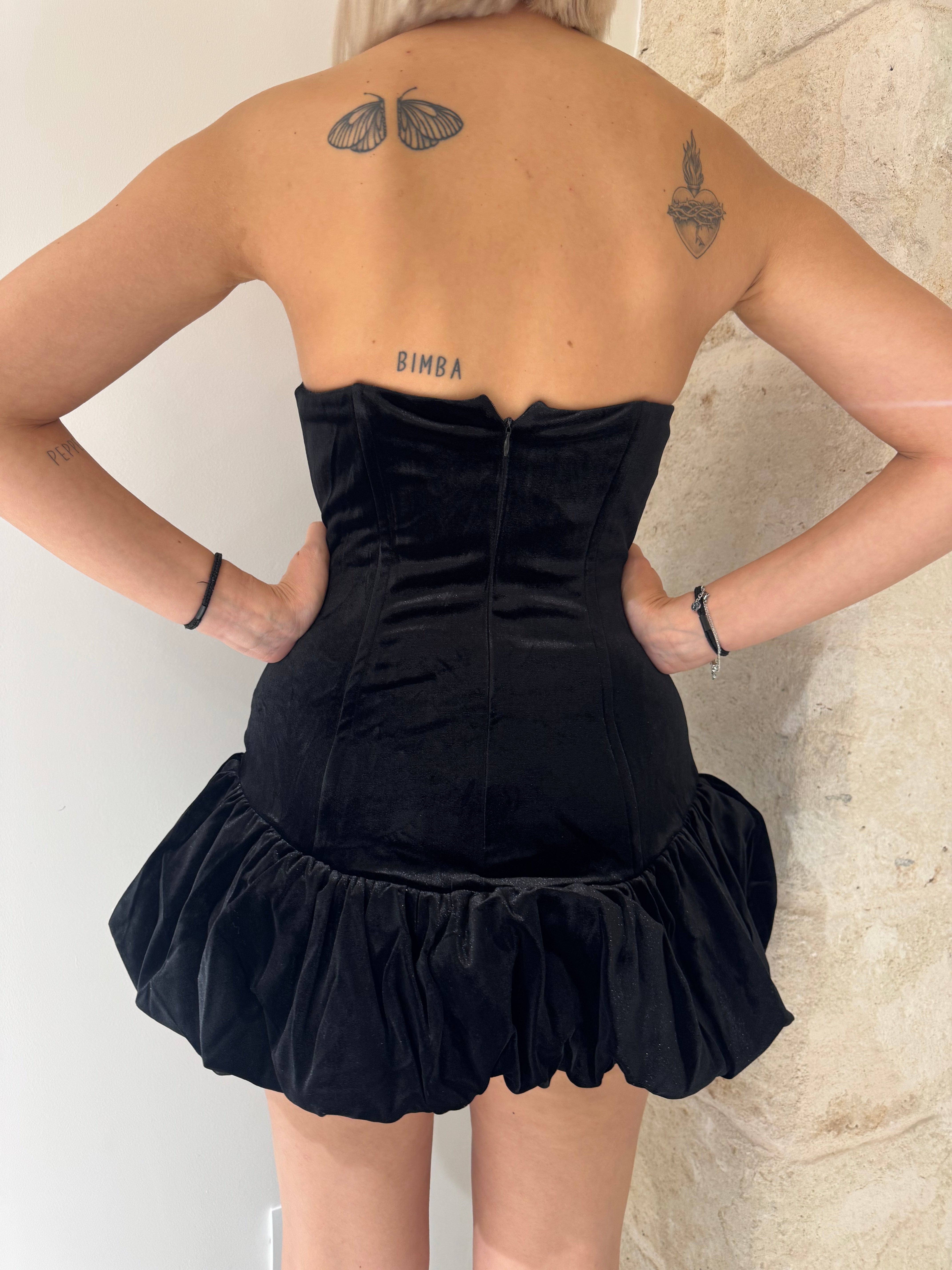 Vestito ballerina in velluto - Glamorous