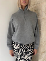 Felpa con collo alto e foulard - Tensione in
