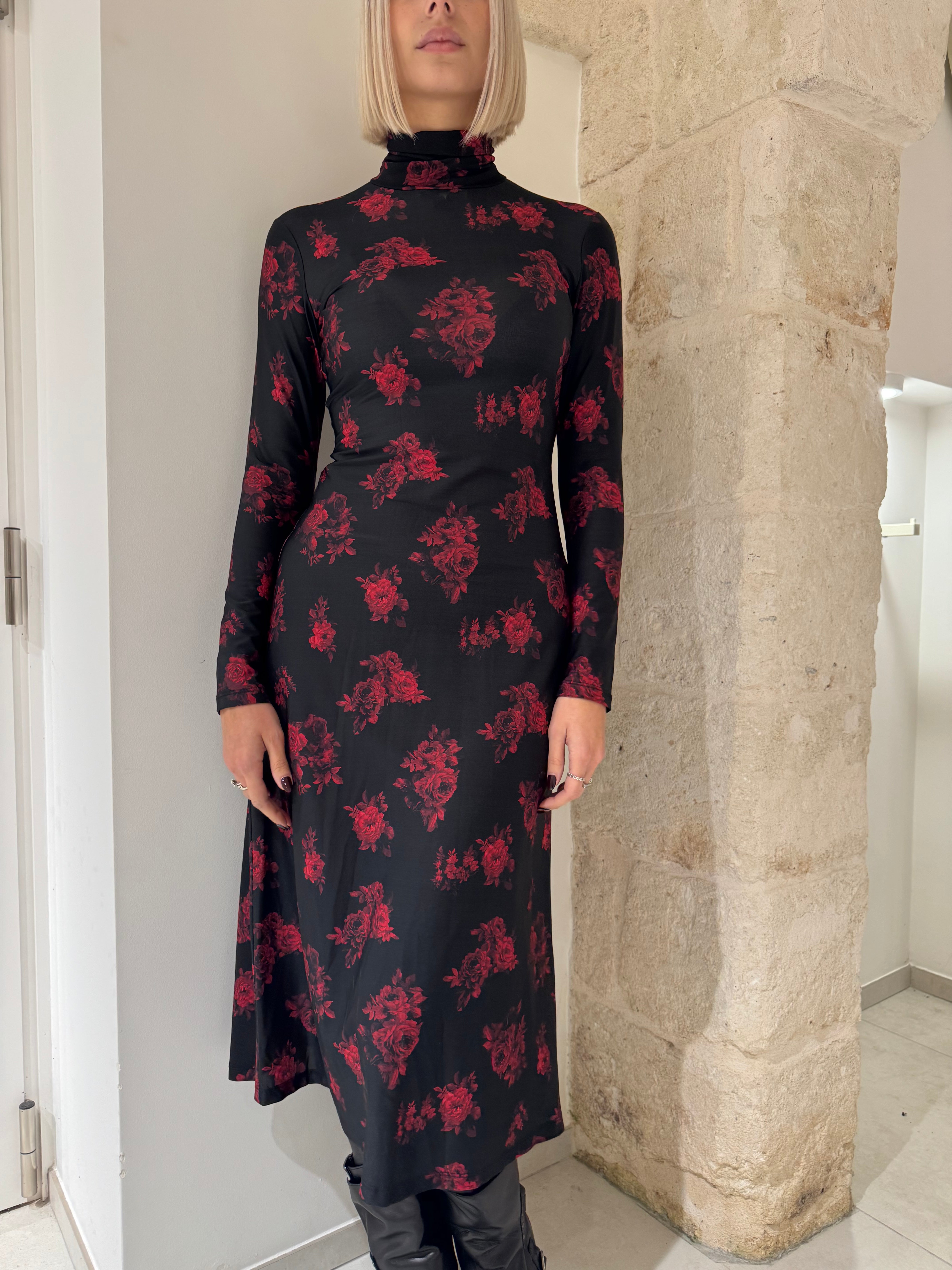 Vestito rose rosse - Tensione In