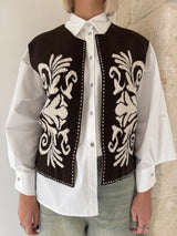 Gilet moro con ricamo - Zahjr