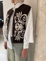 Gilet moro con ricamo - Zahjr