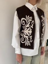Gilet moro con ricamo - Zahjr