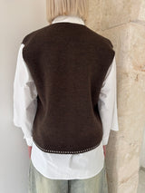 Gilet moro con ricamo - Zahjr