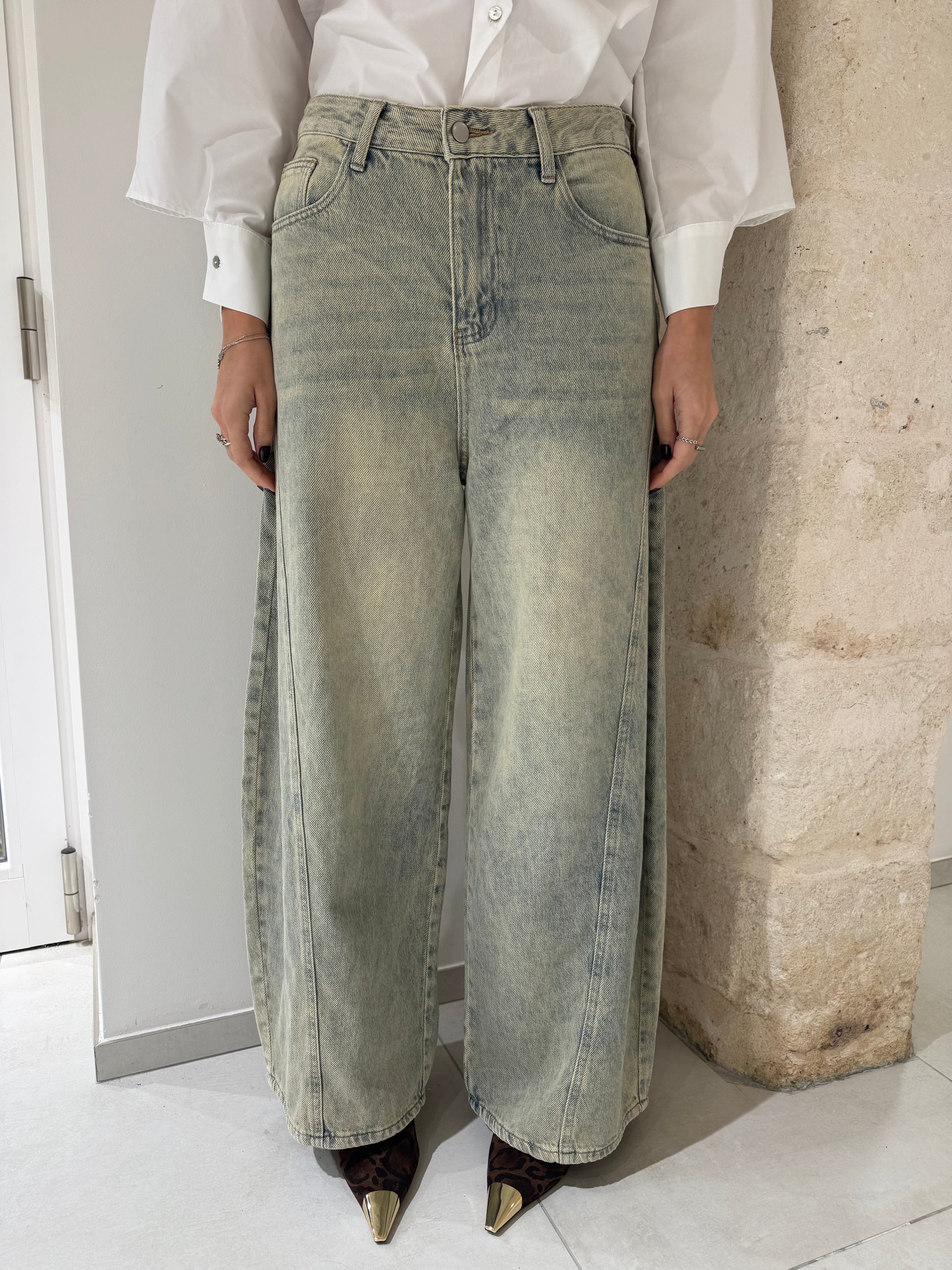 Jeans Baggy con sfondo sabbia - You Decide