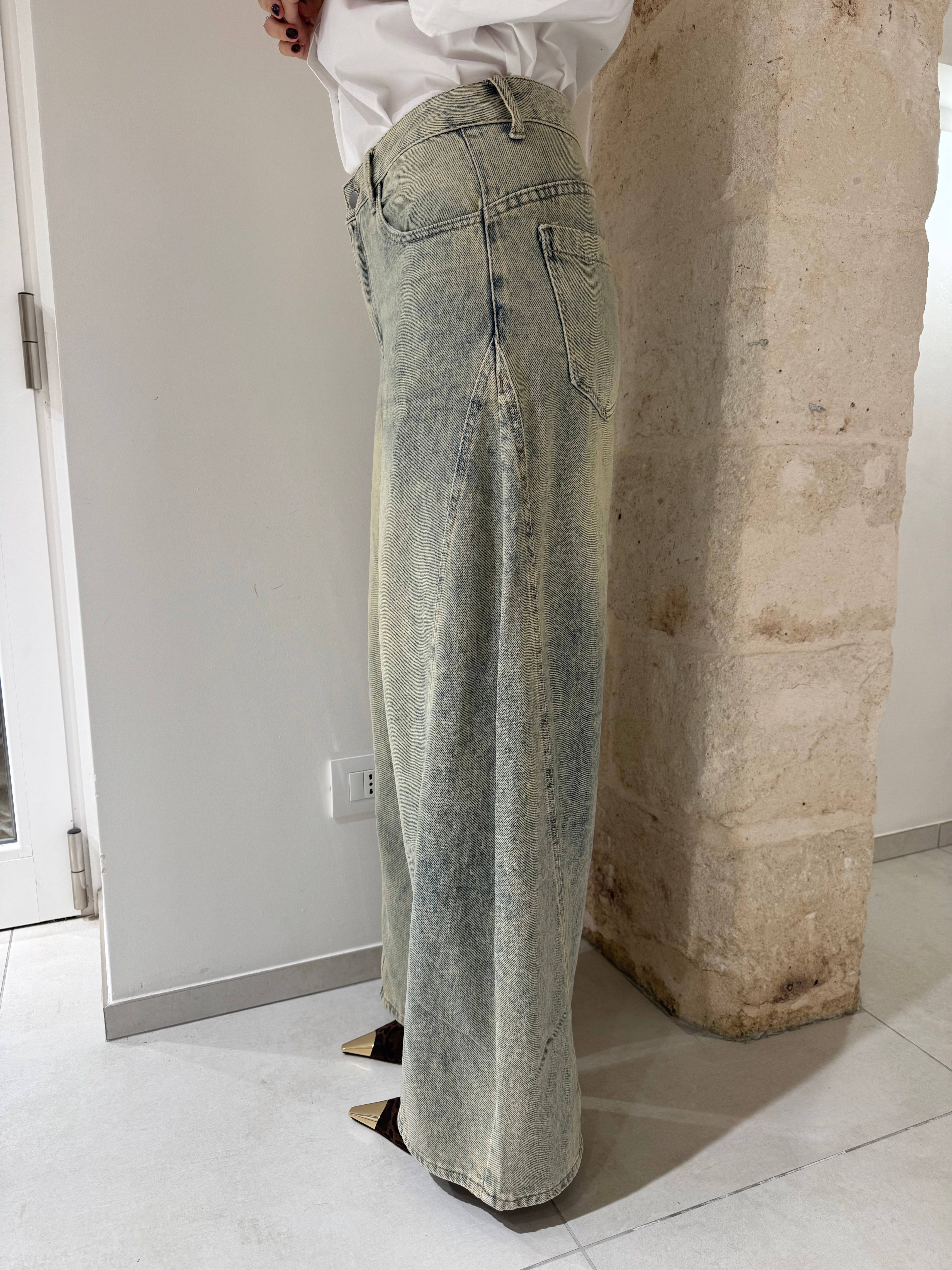 Jeans Baggy con sfondo sabbia - You Decide