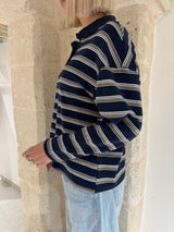 Polo a righe blu - You decide