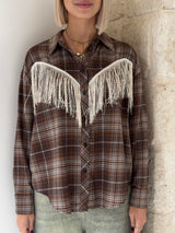 Camicia a quadri con frange - Tensione In
