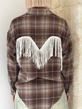 Camicia a quadri con frange - Tensione In